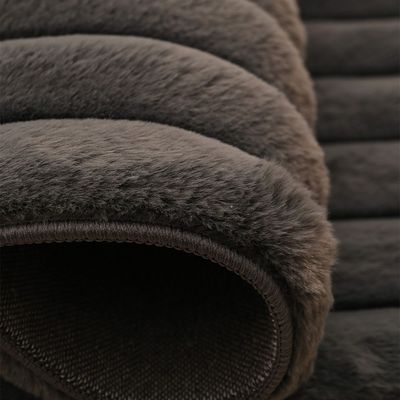 Vertica Linear Faux Rabbit Fur Cpc-25 200X300 Line 650Gsm-Dark Grey