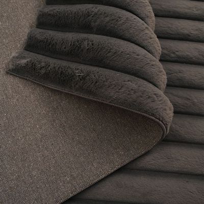 Vertica Linear Faux Rabbit Fur Cpc-25 200X300 Line 650Gsm-Dark Grey