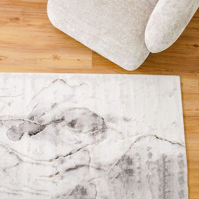 Galeria Lux Modern Rug-Grey & White-160x230 cm