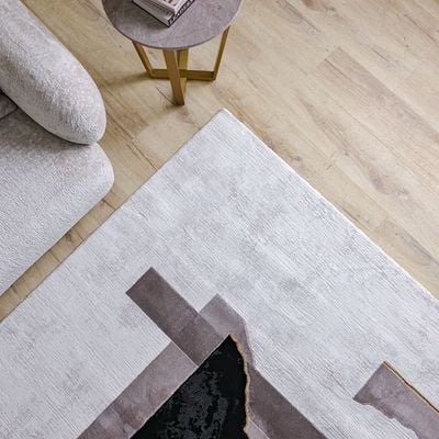 Galeria Lux Modern Rug-Grey & White-200x300 cm