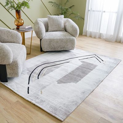 Galeria Lux Modern Rug-Grey & White-160x230 cm