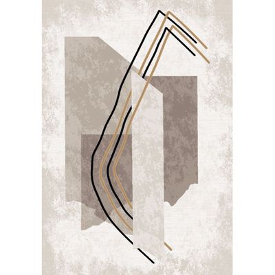 Galeria Lux Modern Rug - Grey & White - 200x300 cm