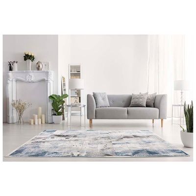 Rugs Daisy 250X350 White / Blue