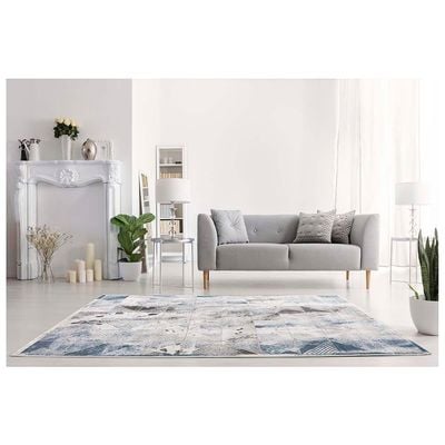 Rugs Daisy 300X400 White / Blue