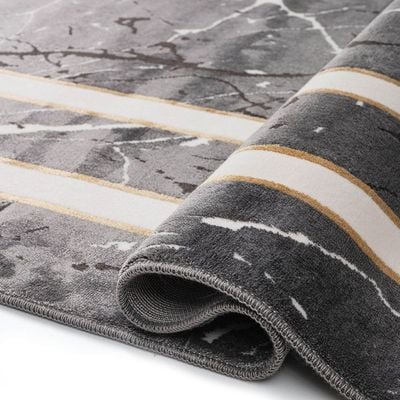 Rugs Deep - Grey/White - D04304043 - 288X400 cm