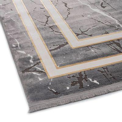 Rugs Deep - Grey/White - D04304043 - 288X400 cm