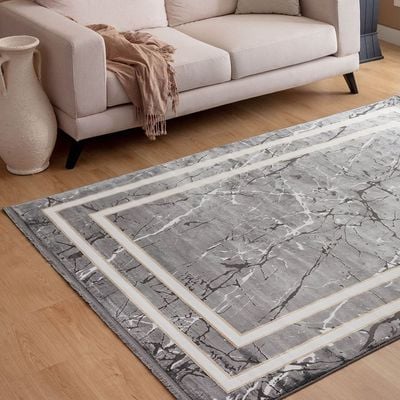 Rugs Deep - Grey/White - D04304043 - 288X400 cm