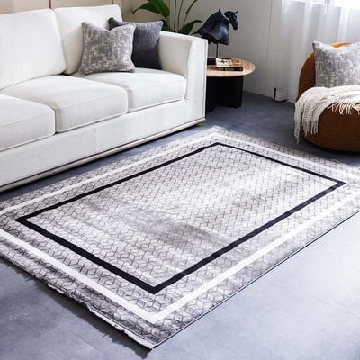 Rugs Deep - 186x290 cm - Grey/Black - D04479345