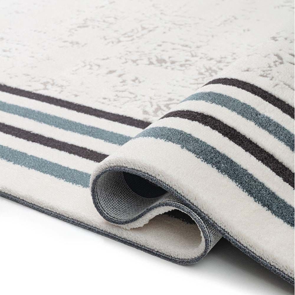 Rugs Simge 240X340 White / Blue