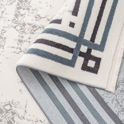 Rugs Simge 288X400 White / Blue