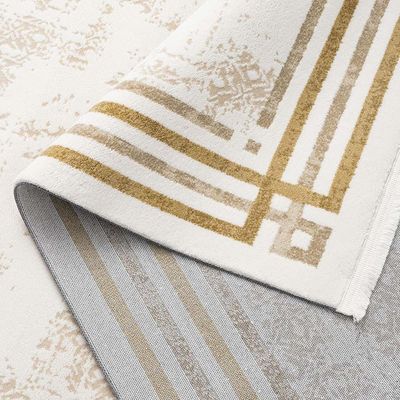 Rugs Simge 288X400 White / Yellow