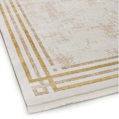 Rugs Simge 288X400 White / Yellow