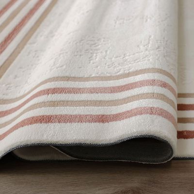 Rugs Simge 288X400 White / Pink