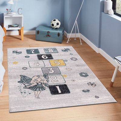 Rugs Digit 120X180 Kids-B1513-Green/Pink