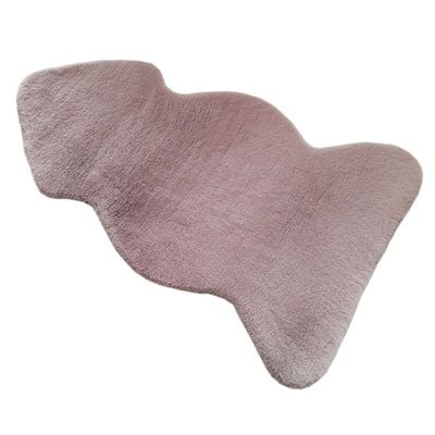 Rugs Art CPC 1300G Faux Rabbit Pink Shaped Size 65X115