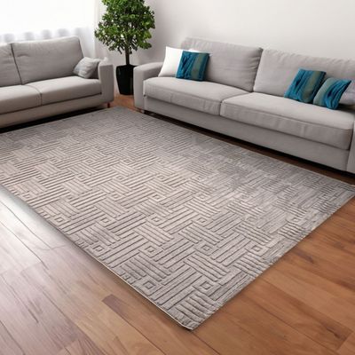 Rugs Cpc-24 Luxe B9693A Lt. Grey / Lt. Grey 200X300