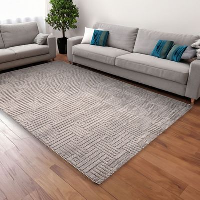 Rugs Cpc-24 Luxe B9693A Lt. Grey / Lt. Grey 120X180