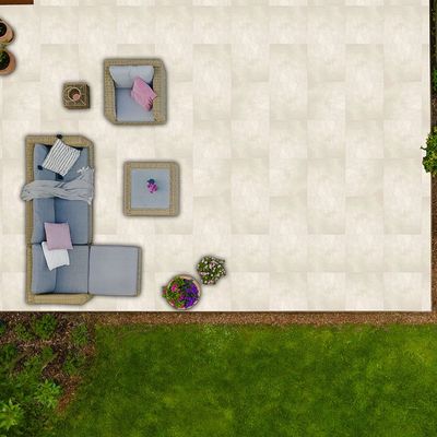 Indian Milano Outdoor (10) Station White 20Mm R11 Surface 60X120Cm (1 No/Ctn,0.72Sqm)