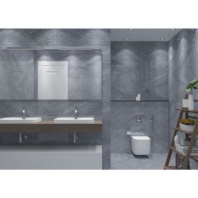 Indian Milano Carmel Silver Ceramic Tile Collection - 10