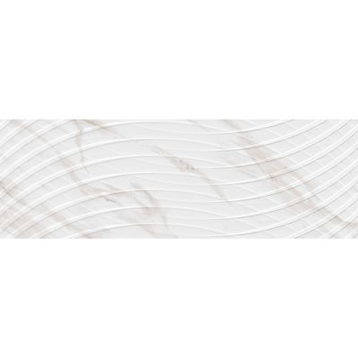 Indian Milano Ceramic Wall Tile (10) 62025 Statuario Highlighter-1 Glossy 30X90Cm (4 Nos/Ctn,1.08Sqm)