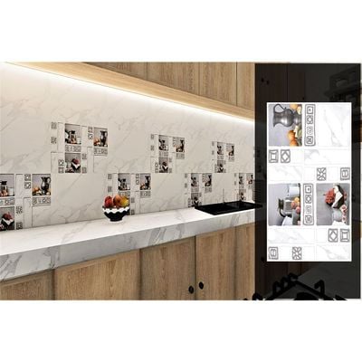 Indian Milano Ceramic Wall Tile (10) 18066 Highlighter-2 Glossy 30X45Cm (6 Nos/Ctn,0.81Sqm)