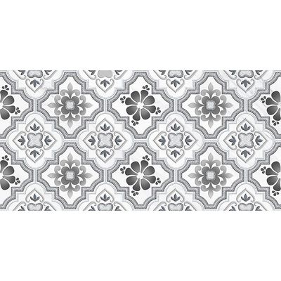 B2C Indian Milano Ceramic Wall Tile (10) 20007 Cararra Gris Highlighter-5 Glossy 30X60Cm (5 Nos/Ctn,0.90Sqm)