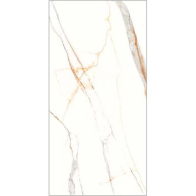 Indian Milano Porcelain Floor Tile  (21) Golden Statuario Glossy 60X120Cm (2 Nos/Ctn,1.44Sqm)