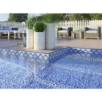 Spain Ecoceramic Swimming Pool Tile Collection - Mykonos Series