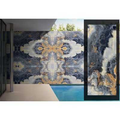 Italy Gold Art Porcelain Islab Gol Lcp Eternal Blue Polished 120X270Cm (1 Nos/Ctn,3.24Sqm) B2C