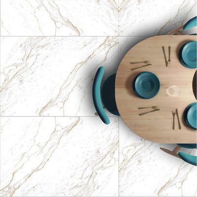 Indian Milano Porcelain Islab (45) Chicago White Glossy 80X160Cm (2 Nos/Ctn,2.56Sqm)