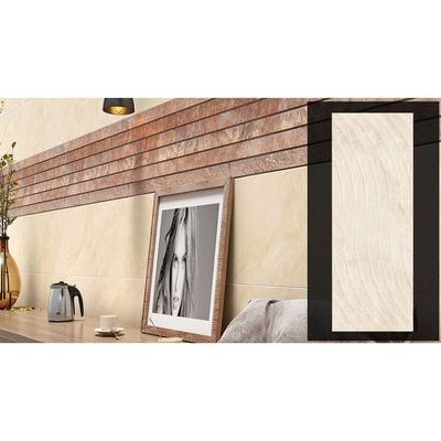 Indian Milano Ceramic Wall Tile (48) Arina Beige Decor 30X90Cm (4 Nos/Ctn,1.08Sqm)