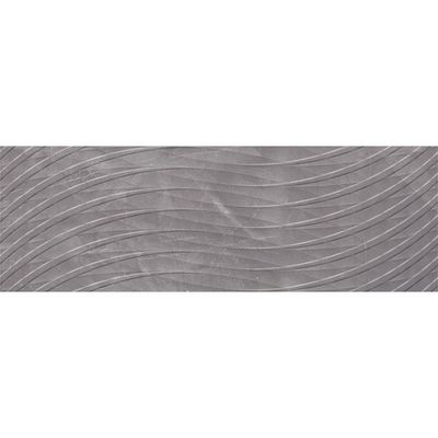 Indian Milano Ceramic Wall Tile (48) Armani Grey Across Glossy 30X90Cm (4 Nos/Ctn,1.08Sqm)