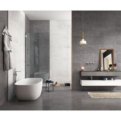 Indian Milano Ceramic Floor Tile (48) Armani Grey Plain Matt 30X30Cm (9 Nos/Ctn,0.81Sqm)