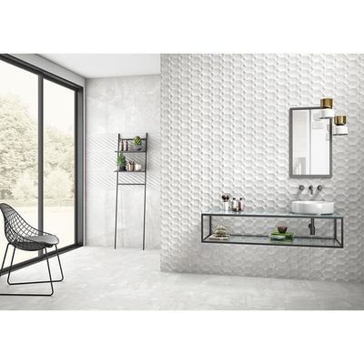 Indian Milano Ceramic Wall Tile (48) Onyx Sky 30X90Cm (4 Nos/Ctn,1.08Sqm)