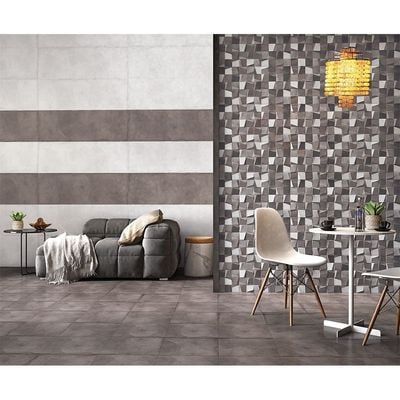 Indian Milano Ceramic Wall Tile (48) Flicker Bianco Glossy 30X90Cm (4 Nos/Ctn,1.08Sqm)