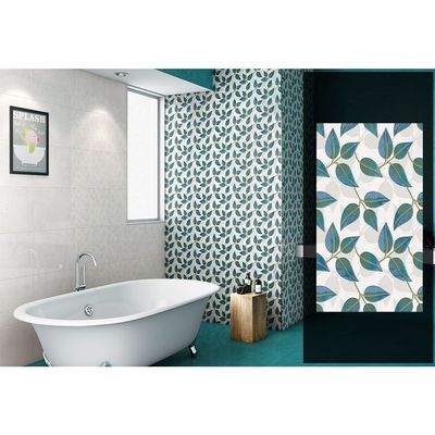Milano Indian Ceramic Wall Tile (48) Parker Aqua Dةcor Glossy 30X45 Cm (6Pcs,0.81Sqm/Ctn)