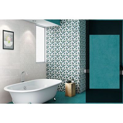 Milano Indian Ceramic Wall Tile (48) Parker Aqua 30X45 Glossy Cm (6Pcs,0.81Sqm/Ctn)