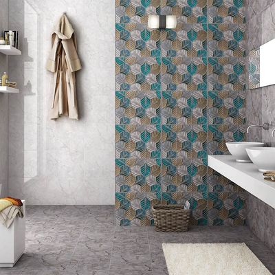 Milano Indian Ceramic Wall Tile (48) Lavish Bianco Glossy 30X45 Cm (6Pcs,0.81Sqm/Ctn)