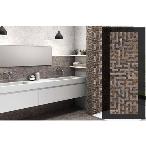 Indian Milano Ceramic Wall Tile (48) Eros Puzzle Decor 30X90Cm (4 Nos/Ctn,1.08Sqm)