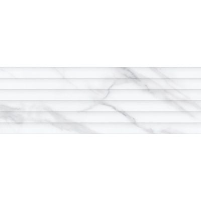 Indian Milano Ceramic Wall Tile (48) Blanco Ibiza Linea Super White 30X90Cm (4 Nos/Ctn,1.08Sqm)