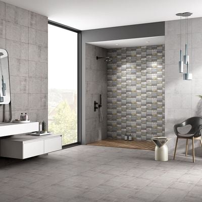 Indian Ceramic Wall Tile (48) Snare Grey Matt 30X60(5Pcs,0.90 Sqm/Ctn)
