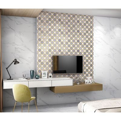 Indian Milano Ceramic Floor Tile (48) Lagoon Bianco F Matt 30X30Cm (9 Nos/Ctn,0.81Sqm)