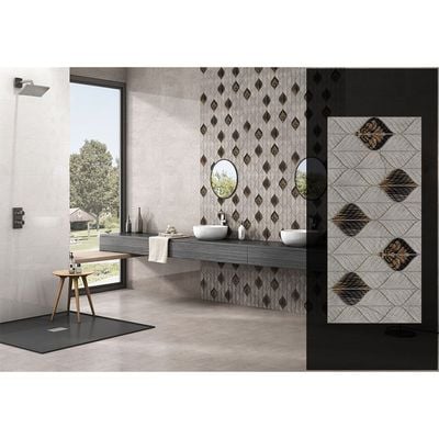 Indian Milano Ceramic Wall Tile (48) Paros Decor Glossy 30X60Cm (5 Nos/Ctn,0.90Sqm)