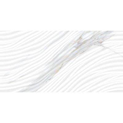 Indian Milano Ceramic Wall Tile (48) Sivec Tide Decor Satuario Super White 30X60Cm (5 Nos/Ctn,0.90Sqm)