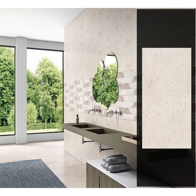 Indian Milano Ceramic Wall Tile (48) Terrazzo Crema Matt 30X60Cm (5 Nos/Ctn,0.90Sqm)