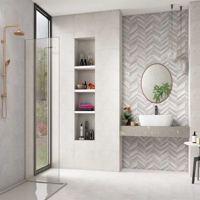 Indian Milano Ceramic Wall Tile (48) Delight Sky Decor Matt 30X90Cm (4 Nos/Ctn,1.08Sqm)