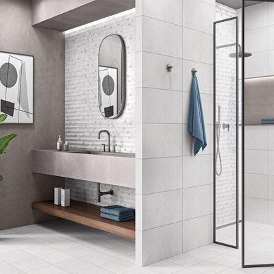 Indian Ceramic Wall Tile (48) Stucco Cloud Decor Satin 30X60(5Pcs,0.90 Sqm/Ctn)