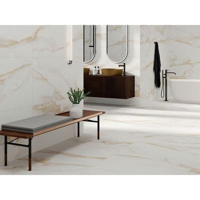 Spain Porcelain Floor Tile Stn Camile Gold Satin Matt 59.5X120Cm (2 Nos/Ctn,1.428Sqm)