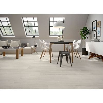 Spain Argenta Wooden Floor Tile Arg Carelia Blanco Rustic Matt 22.5X90Cm (6 Nos/Ctn,1.215Sqm)