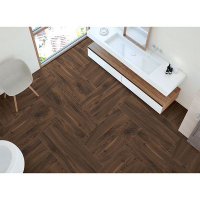 Indian Milano Wooden Floor Tile (53) Timber Walnut Matt 20X120Cm (6 Nos/Ctn,1.44Sqm)